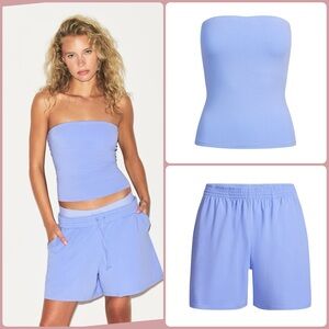 SKIMS Cotton Jersey Set • Blue Violet